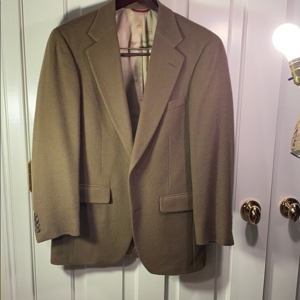 Vintage Jos A Bank camel hair jacket